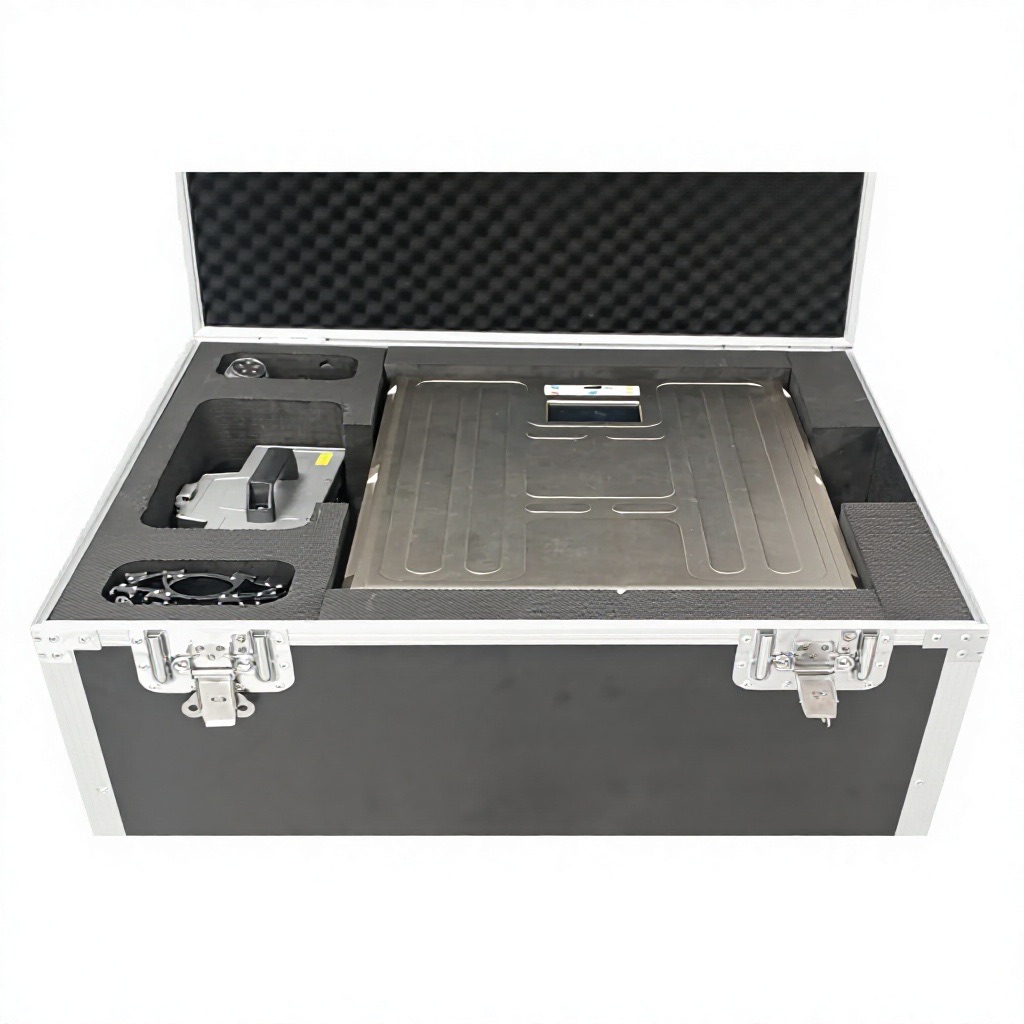 Custom foam carry case — heavy-lift kit in protected transport