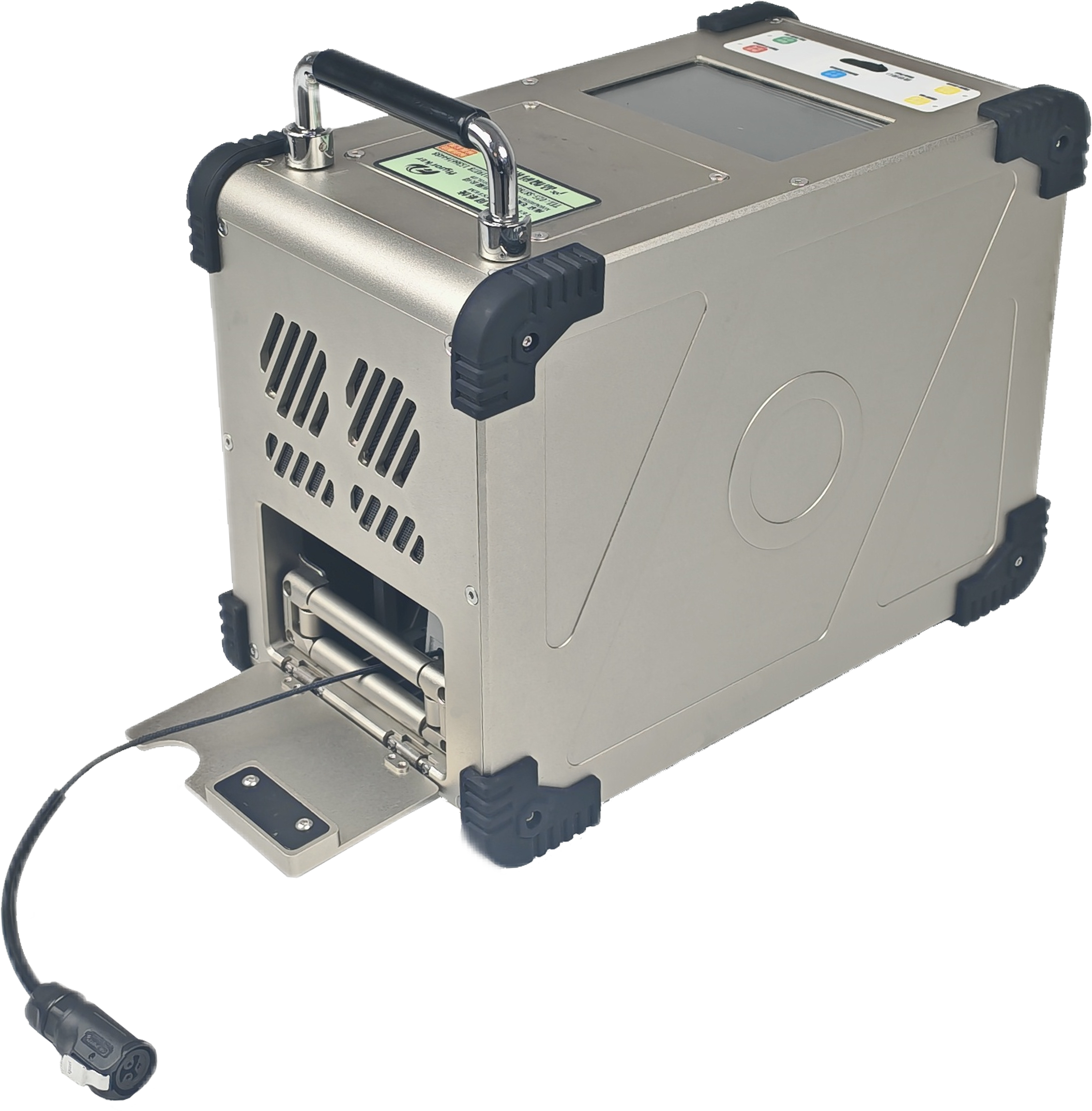 Ground power unit — rugged reel case with automatic tether payout